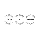 Wabi Whiffs Fizzing Toilet Bombs - Crystal Night | Natural Bathroom Deodorizer | Odor Eliminator Tablets For Freshness & Cleanliness | Eco-Friendly