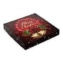 Merry Christmas Gift Box with Sugar Free Assorted Chocolate - made by Diabetic Candy and friendly - Great for Christmas