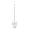 Boardwalk Spiral Toilet Bowl Brush, Long 13" Handle, Commercial Design, White, Long-Lasting Fully Bristled Head, Made in the USA