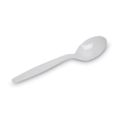Georgia-Pacific Dixie 5.75" Heavy-Weight Polystyrene Plastic Soup Spoon by GP PRO (Georgia-Pacific), White, SH207, 1,000 Count (100 Spoons Per Box, 10