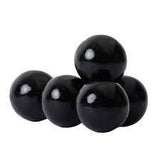 Large Black Gumballs - 2 Pounds x 1 inch - Approximately 120 Gumballs Per Bag