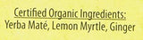 The Mate Factor Yerba Mate Energizing Herb Tea, Lemon Ginger, 20 Tea Bags (Pack of 3)