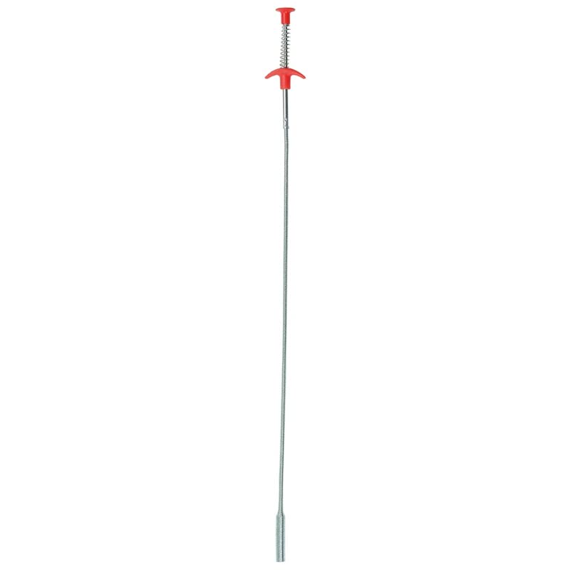 MS-329 Hand Press Type Pipeline Dredge Device Drainage Pipe Sewer Clean Hook Toilet Bathroom Kitchen Drain Cleaning Tools 600mm