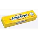 Wrigley Single Serve Juicy Fruit Gum -- 120 per case.