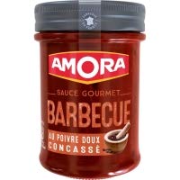 Amora Sauce Barbecue aux Poivre Doux Concasse 224g (Amora Sauce Barbecue With Pepper 224g)