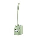 XINCHANG Bathroom Toilet Bowl Brush and Holder Set Bathroom Deep Cleaning Toilet Cleaner Scrubber with Bristle for Dead Corner Clean (Green)
