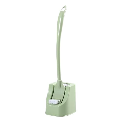 XINCHANG Bathroom Toilet Bowl Brush and Holder Set Bathroom Deep Cleaning Toilet Cleaner Scrubber with Bristle for Dead Corner Clean (Green)