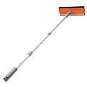 Eazer 46'' Professional Window Cleaner Tool, 2-in-1 Rotatable Squeegee for Window Cleaning Kit, Window Washing Equipment Kit with Threaded Extension