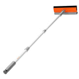 Eazer 46'' Professional Window Cleaner Tool, 2-in-1 Rotatable Squeegee for Window Cleaning Kit, Window Washing Equipment Kit with Threaded Extension