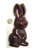 Giant Floppy Ears Sugar Free Solid Chocolate Easter Bunny, 11oz 8 Inches (Dark Chocolate)