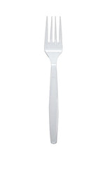 Karat U2020W 7" PS Extra-Heavy Weight Disposable Fork, White (Pack of 1000)