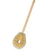 BIRDWELL CLEANING 733-48 Toilet Bowl Brush with Handle, 12-1/4 in Handle, Tampico Bristles & Wooden Handle
