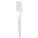 Georgia-Pacific Dixie 6.104" Medium-Weight Polystyrene Plastic Fork by GP PRO (Georgia-Pacific), White, FM217, (Case of 1,000), 1 box of 1003
