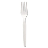 Georgia-Pacific Dixie 6.104" Medium-Weight Polystyrene Plastic Fork by GP PRO (Georgia-Pacific), White, FM217, (Case of 1,000), 1 box of 1003