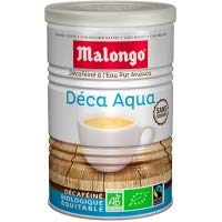 Malongo CafÃ Bio DÃcafeinÃ Aqua Pur Arabica 250g