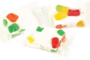 Wrapped Nougat with Jubes Bars - 1 Kg or 2.2 lbs