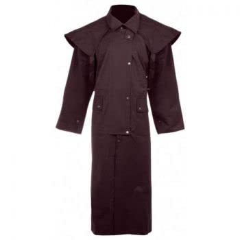 Oil Skin Duster Brown