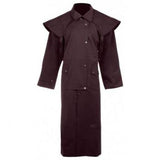 Oil Skin Duster Brown
