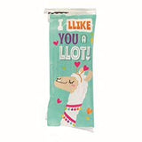 Valentine Llama Stretchable Candy Bracelets with Sticker - 48 Pieces