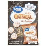 Great Value Iced Oatmeal Nut Free School Friendly 12 Pack