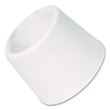 Boardwalk Floor Caddy for Spiral Toilet Bowl Brush, White, No Tip Design, Convenient, Easy to Clean