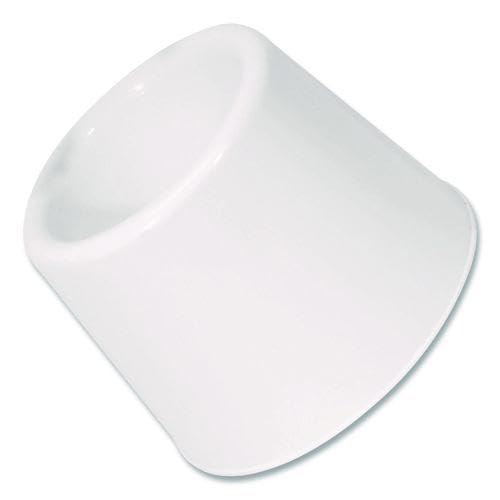 Boardwalk Floor Caddy for Spiral Toilet Bowl Brush, White, No Tip Design, Convenient, Easy to Clean