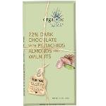 NIRVANA BELGIAN CHOCOLATES Organic Dark Chocolate Pistachio Walnut Almond, 3.5 OZ