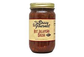 The Bossy Gourmet - Hot Jalapeno Salsa, 6 Jars (16oz)