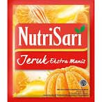 NutriSari Jeruk Extra Manis Extra Sweet Oranges Instant Powdered Drink 10-ct, 110 gram (Pack of 2)