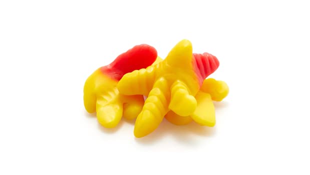 Yupik Gummy Chicken Feet, 2.2 lb (35.2 oz), Gluten-Free, Fruity Flavor, Chewy & Colorful, Chicken Feet-Shaped Gummies, Fun Treat, Sweet Candy