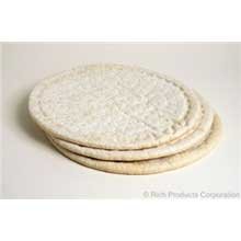 Rich Products Raised Edge Par Baked Pizza Crust, 22.5 Ounce -- 10 per case.