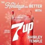 7UP Shirley Temple Pomegranate and Cherry Soda, Limited Edition, Caffeine-Free, 12 FL OZ Cans, 12 Pack