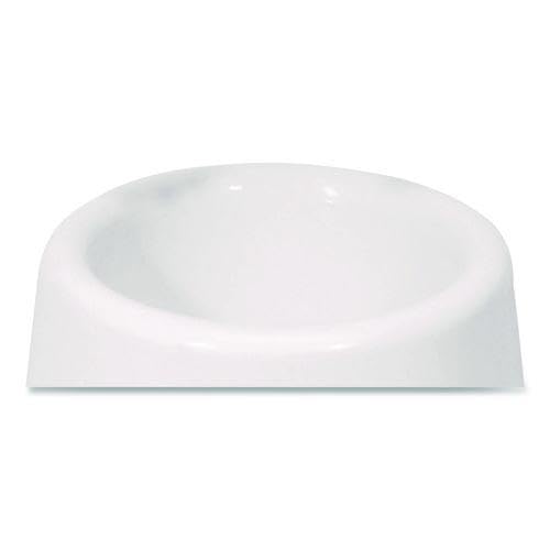 Boardwalk Floor Caddy for Spiral Toilet Bowl Brush, White, No Tip Design, Convenient, Easy to Clean