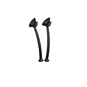 2 Pcs Scrub Brush with Handle 11'' Dish Scrubber Brush Kitchen Sink Brush Black Long Handle Dish Cleaning Brush for Kitchen Dishes Pot Sink