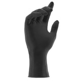 Heavy Duty Black Disposable Nitrile Gloves, 6mil, Stauffer Sense6, Latex Free, 12" Extra Long Cuff, Tough & Strong - Extra Large (Box of 100)