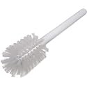 SPARTA 11" Nylon Dish Brush with 2.75" Round Head, Wide-Mouth Bottle and Bowl Cleaning Brush, Commercial Kitchen Use, White