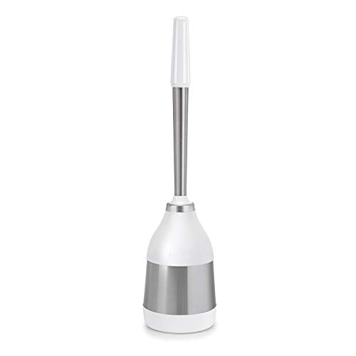 Polder Belle Design Toilet Brush Caddy with Optimized Brush Head for Hard-to-Reach Places