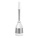 Polder Belle Design Toilet Brush Caddy with Optimized Brush Head for Hard-to-Reach Places