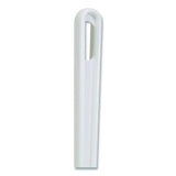 Boardwalk Spiral Toilet Bowl Brush, Long 13" Handle, Commercial Design, White, Long-Lasting Fully Bristled Head, Made in the USA