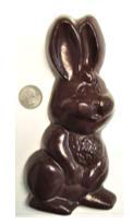 Giant Floppy Ears SUGAR FREE Solid Chocolate Easter Bunny, 11 oz, 8 inches (MILK CHOCOLATE)