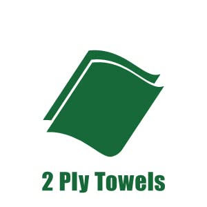 BLUE WINDSHIELD TOWEL, 2 PLY, 9.25X10.25, 168/PK, 12 PK/CS