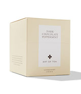 Art of Tea Dark Chocolate Peppermint 12 Count Tea Bags, Organic Pu-Erh Dessert Tea with Cocoa Nibs & Peppermint, Premium Pyramid Sachets for After