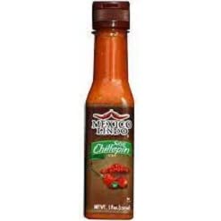 MEXICO LINDO SALSA CHILTEPIN Chili Pepper Hot Sauce, 5 fl. oz. (150ml)
