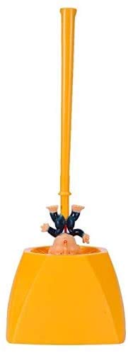 Toilet Brush Funny Cleaner Scrubber Toilet Bowl Brush with Holder,Gag Gifts Doll for Bathroom Decor Deep Cleaning Make Your Toilet Great Again