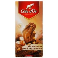 Cote d’Or Chocolat au Lait et Noisettes Entiere 180g (Cote d’Or Milk Chocolate With Hazelnuts 180g)