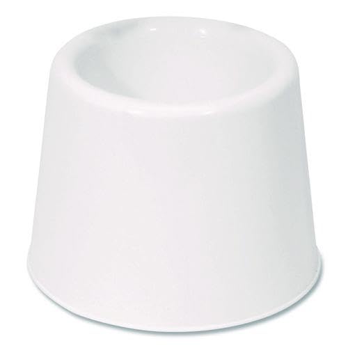 Boardwalk Floor Caddy for Spiral Toilet Bowl Brush, White, No Tip Design, Convenient, Easy to Clean