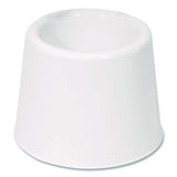 Boardwalk Floor Caddy for Spiral Toilet Bowl Brush, White, No Tip Design, Convenient, Easy to Clean