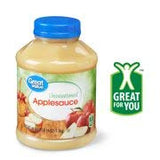 Great Value Unsweetened Applesauce, 46 oz (Pack of 2)