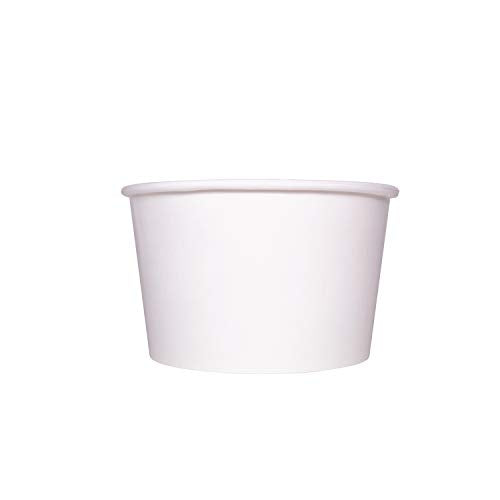 Karat [28oz - 600 ct] Paper Soup Bowls for Hot/ Cold Food - Ideal for Soup, NoodIes, Pasta and Snacks - White (C-KDP28W)
