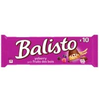 Balisto 10 Barres Chocolatées Fruits des Bois 185g